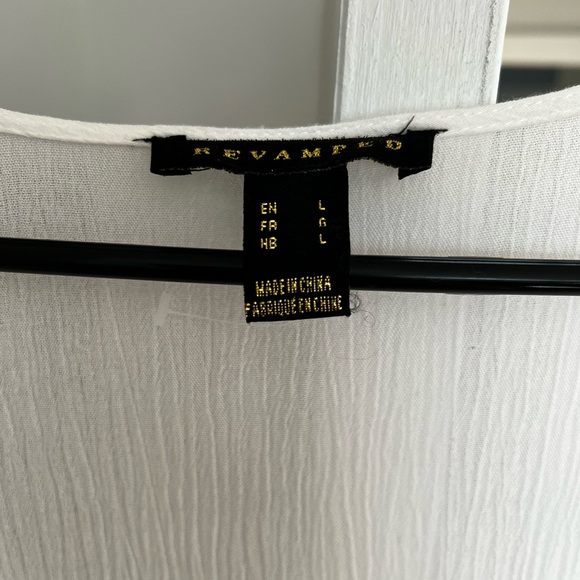 Flows white button up dress - Picture 3 of 3